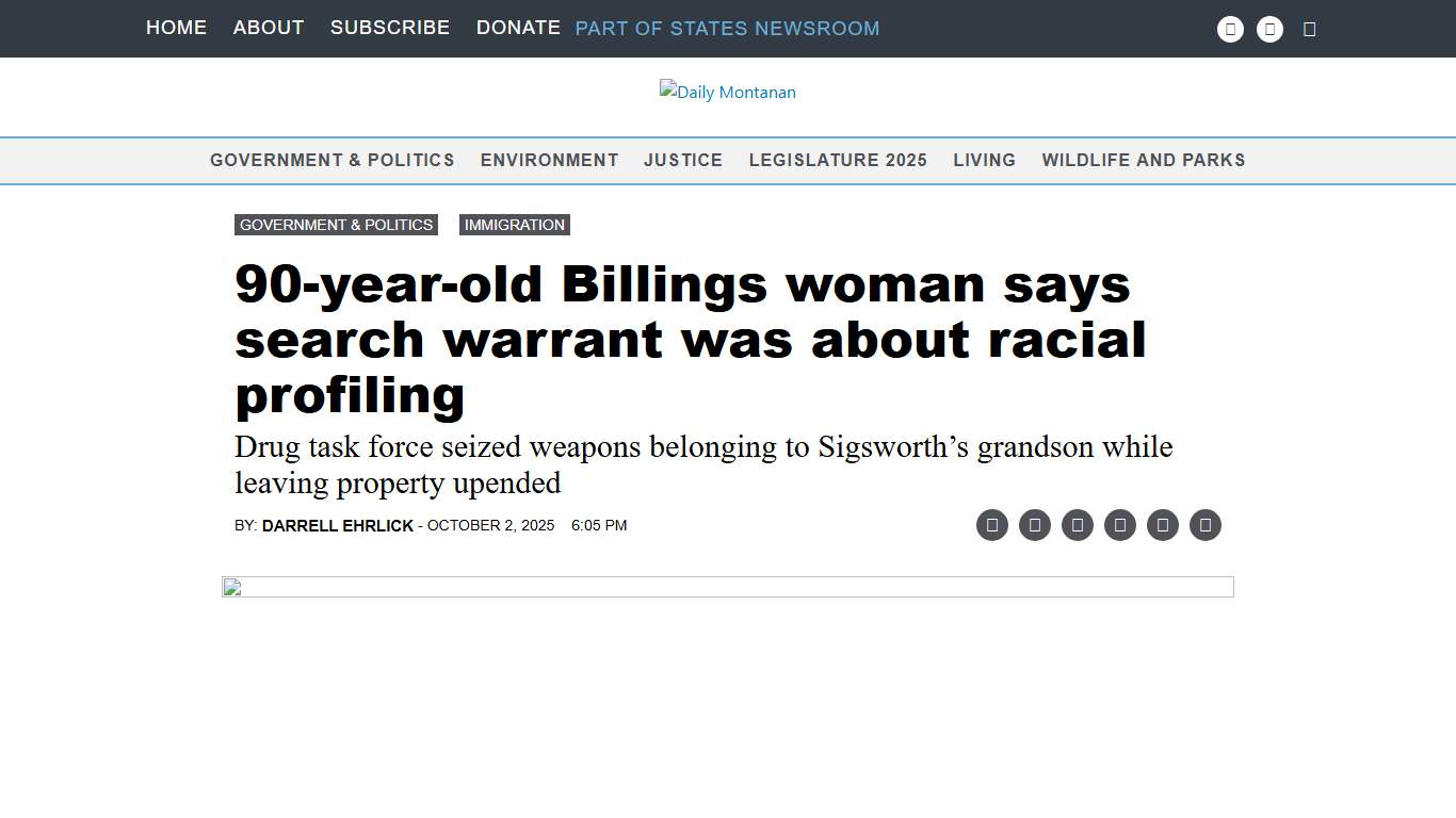 90-year-old Billings woman says search warrant was about racial profiling • Daily Montanan